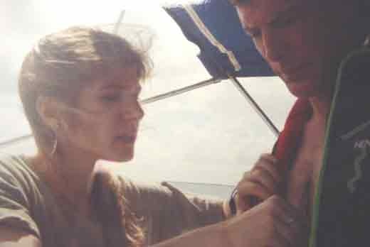 ALT =[“Dr. Jolie Bookspan: Dr. Bookspan checks actor Christopher Reeve's heart and vital signs after his scuba dives. This was before his horse riding accident”]