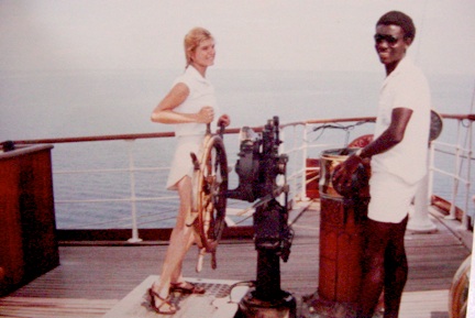 ALT =[“Dr. Jolie Bookspan: Worked as able bodies crew on tall ships”] 